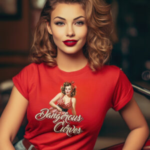 Dangerous Curves Vintage Pinup Tee