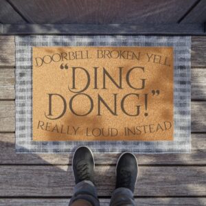 Doorbell Broken - Doormat