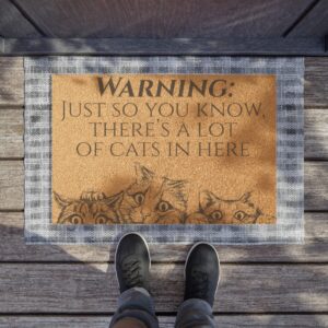 There's A Lot Of Cats In Here - Doormat