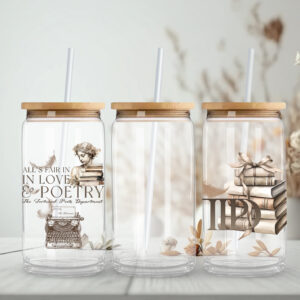 TTPD All's Fair In Love & Poetry Sipper Glass, 16oz