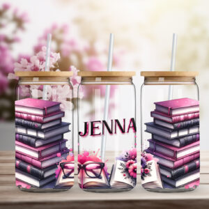 CUSTOMIZED NAME Reader - Sipper Glass, 16oz