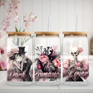 Dark Romance Lover - Sipper Glass 16oz