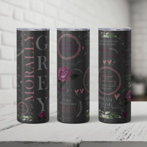 Morally Grey -  Skinny Matte Tumbler, 20oz