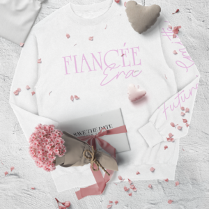 Fiancee Era with Custom Sleeve Crewneck Sweatshirt